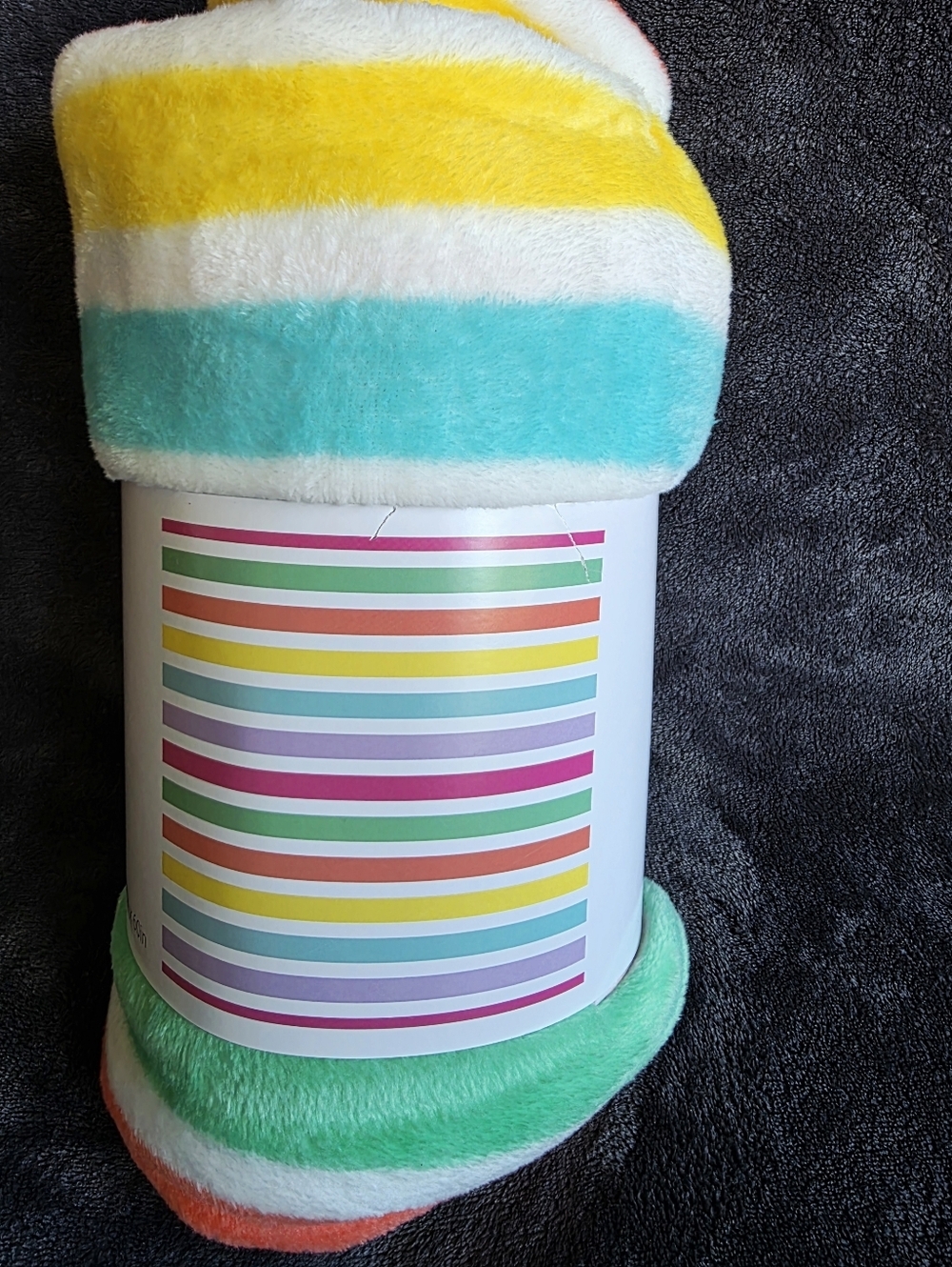 New spring/ summer Brights Multi-Striped Printed Microplush Throw Blanket 50x60"